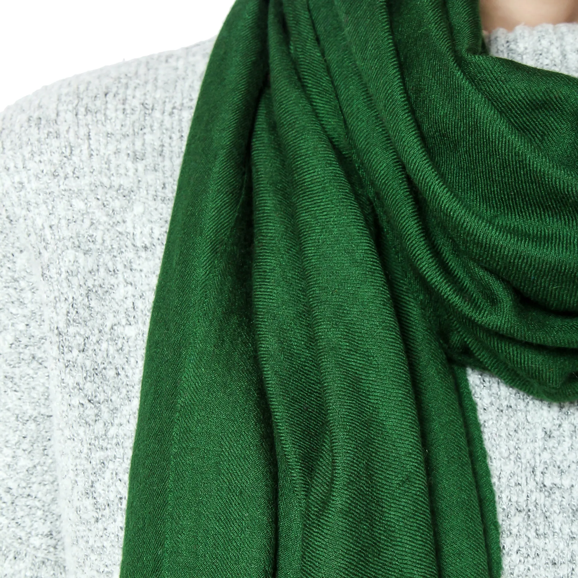 Green Cashmere Scarf