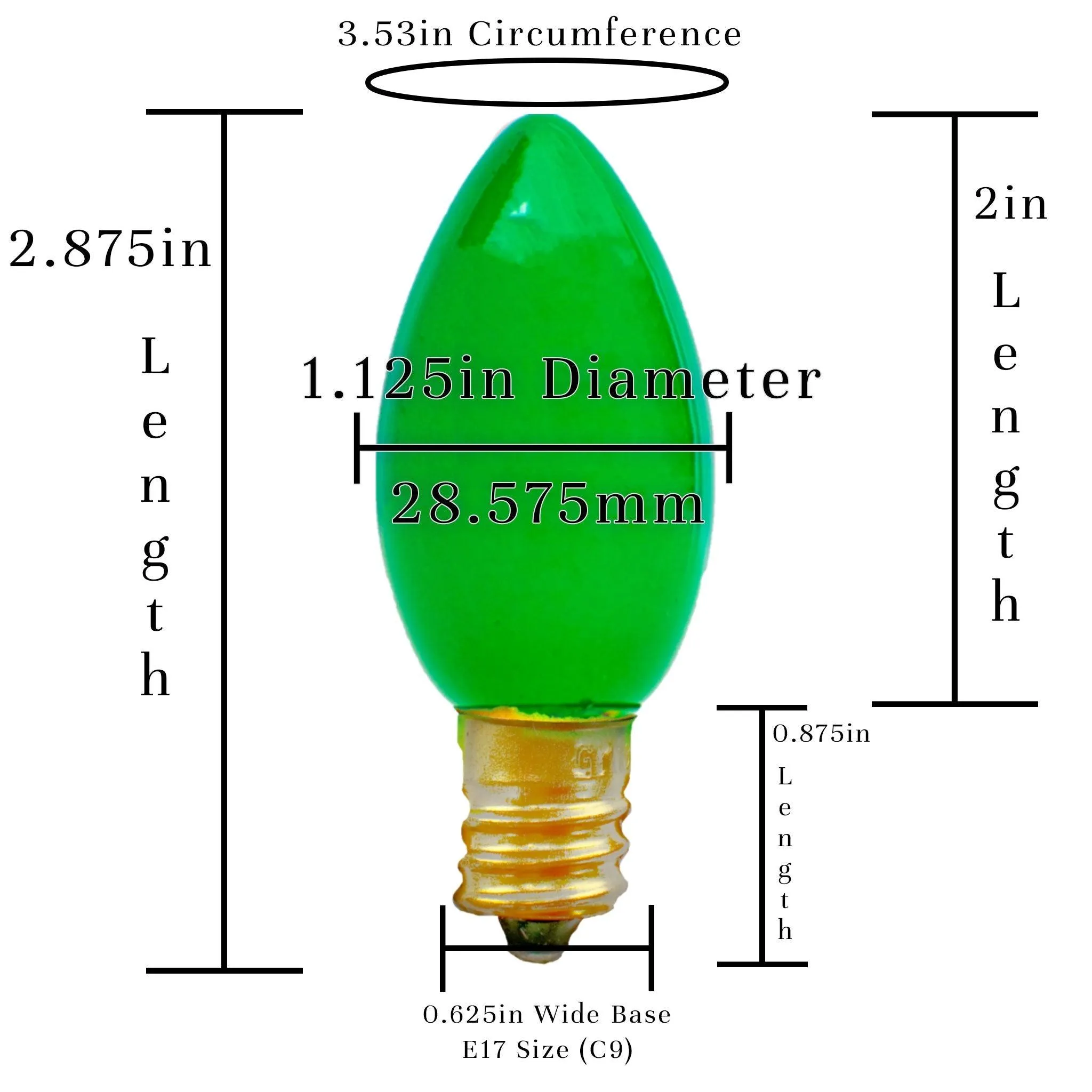 Green Solid Ceramic Lights