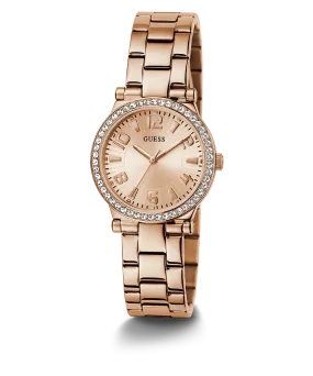 GUESS Ladies Rose Gold Tone Analog Watch