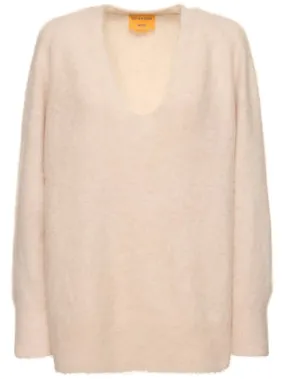 Guest In Residence   Grizzly v neck cashmere sweater 