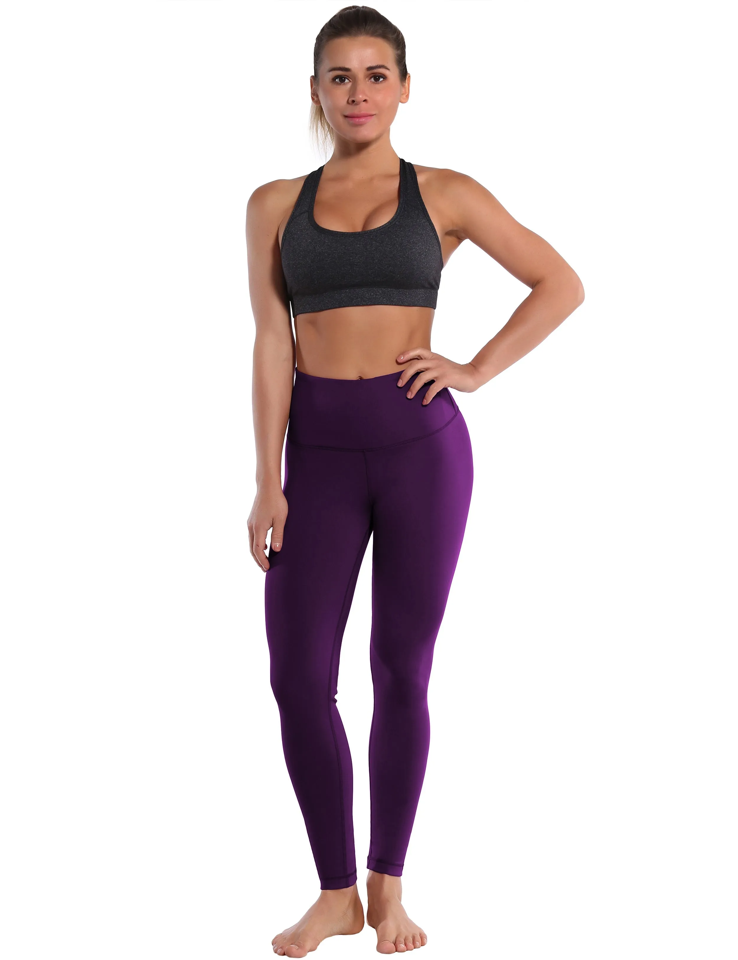 High Waist Pilates Pants plum_Pilates