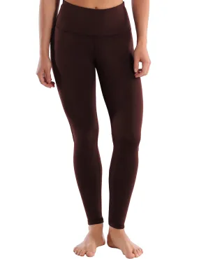 High Waist Side Line yogastudio Pants mahoganymaroon_yogastudio