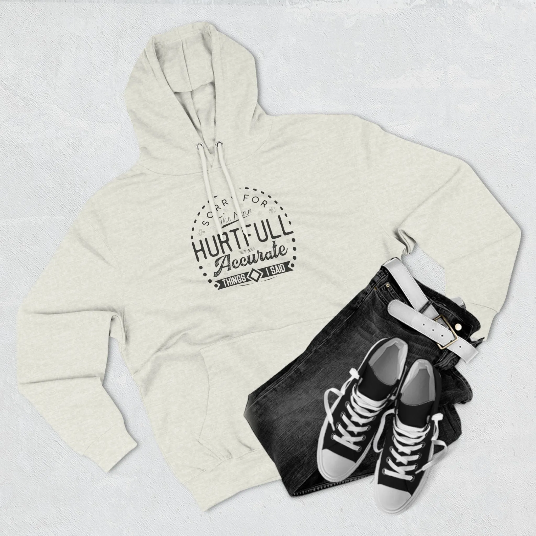 Hoodie Fleece Sorry Apology Design