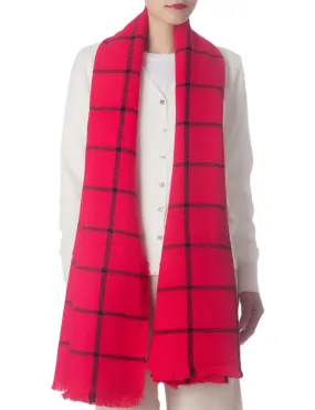 iB-iP Women's Warm Plaid Cute Long Female Large Tartan Wraps Scarf