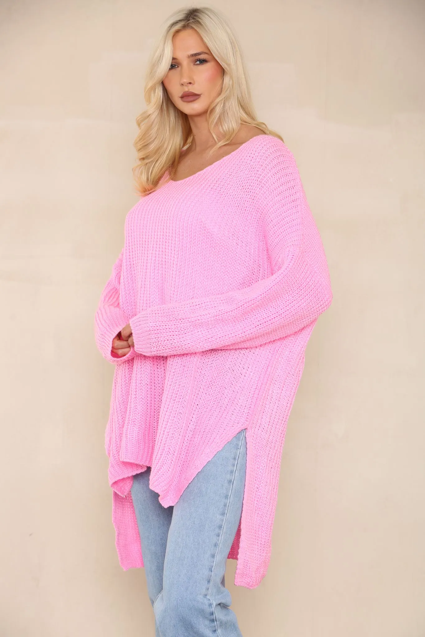 Italian Oversized Knitted Jumper Top