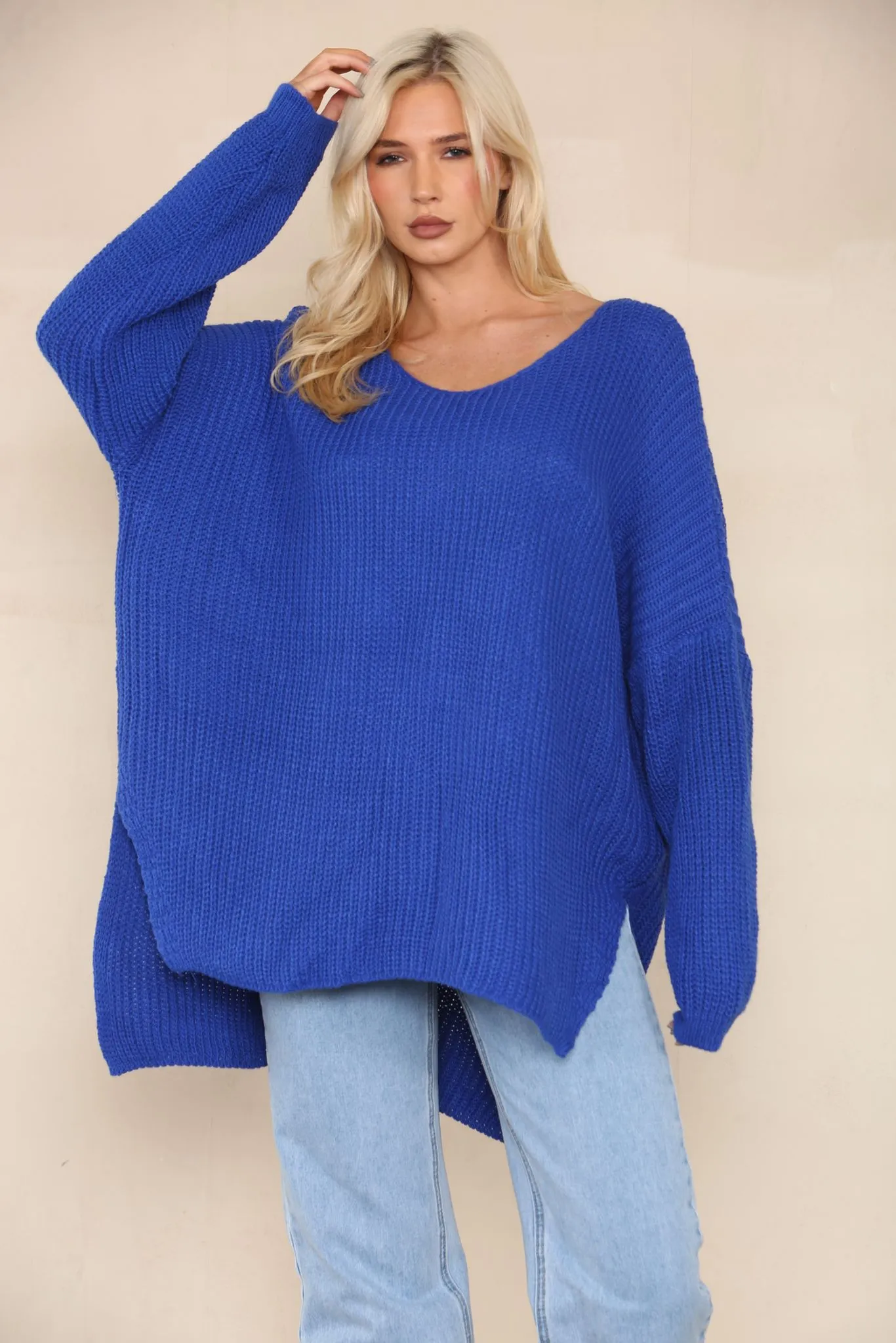 Italian Oversized Knitted Jumper Top