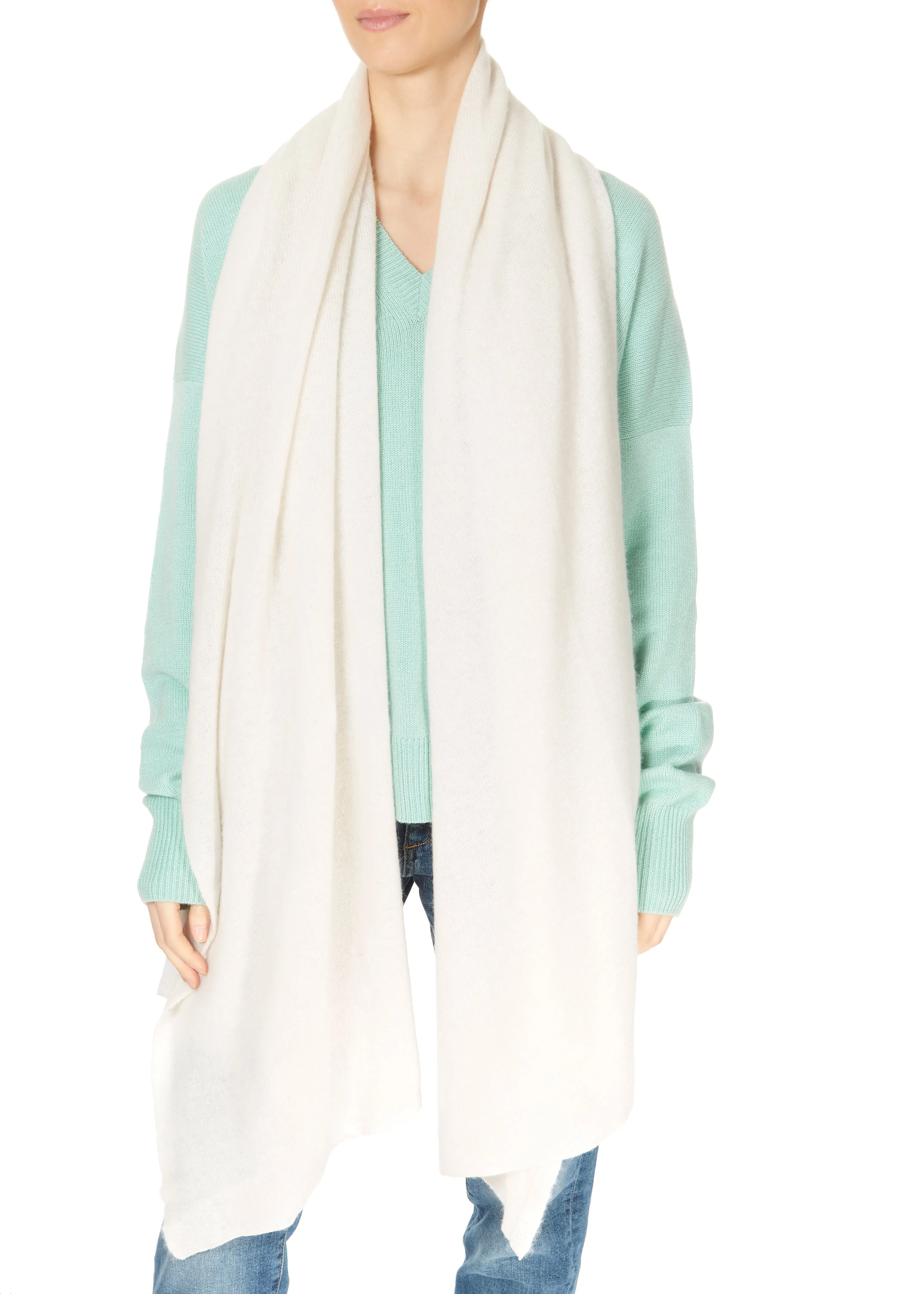 Jessimara Cashmere Winter White Wrap and Scarf