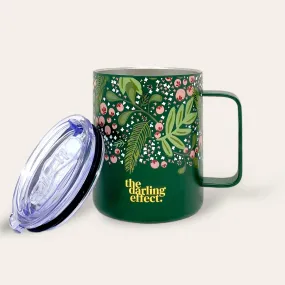 Jolly Sprig Green Insulated 14 oz Mug