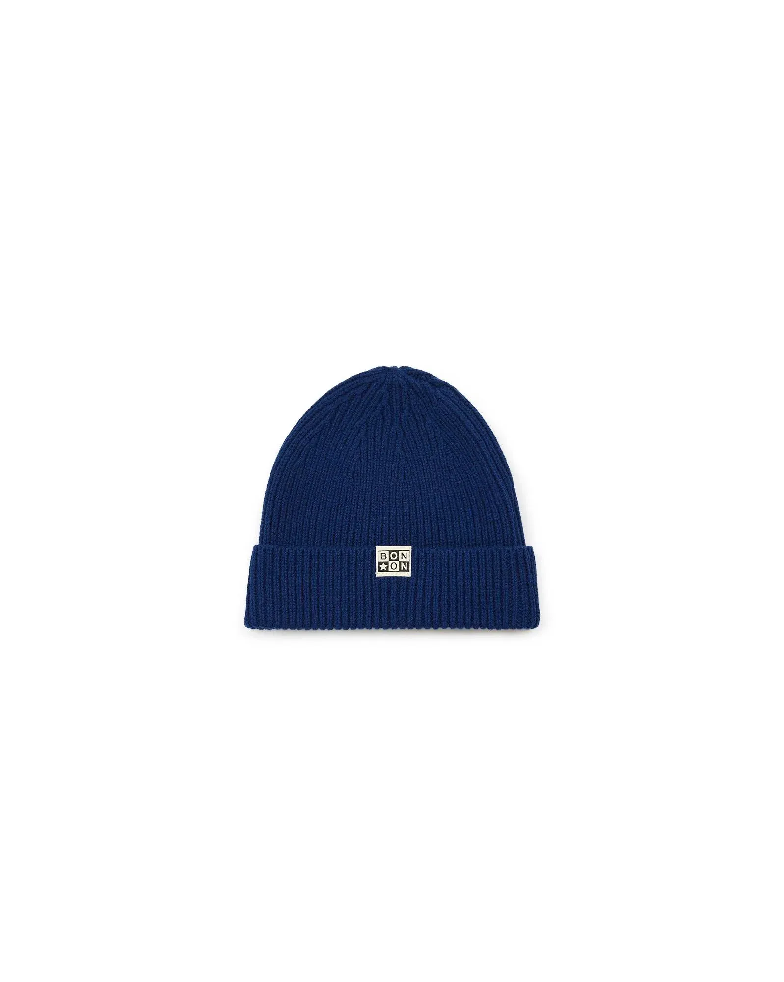 Knit Beanie in Navy Bonton