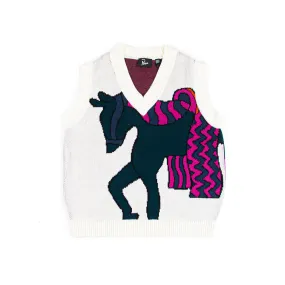 Knitted Horse Knitted Spencer (Off White)