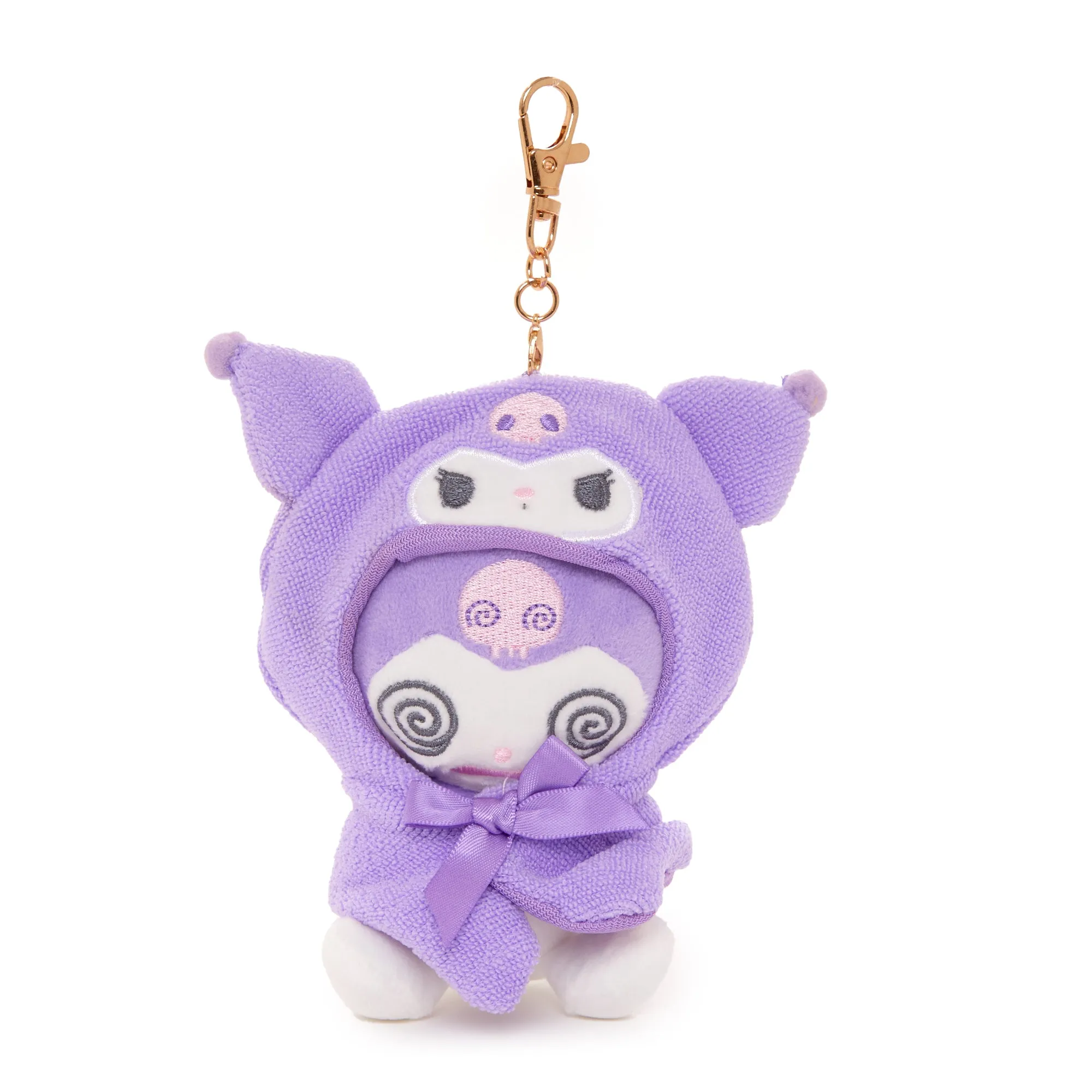 Kuromi Plush Mascot Keychain (Frightened Series)