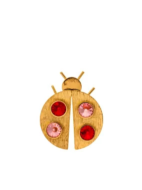 Ladybug Brass Pin