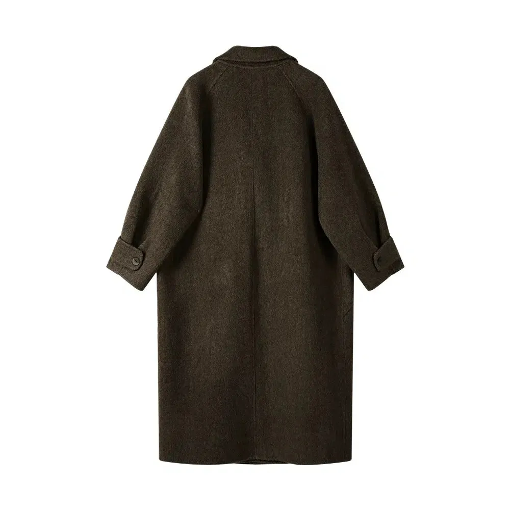 Lapel Collar Wool Overcoat