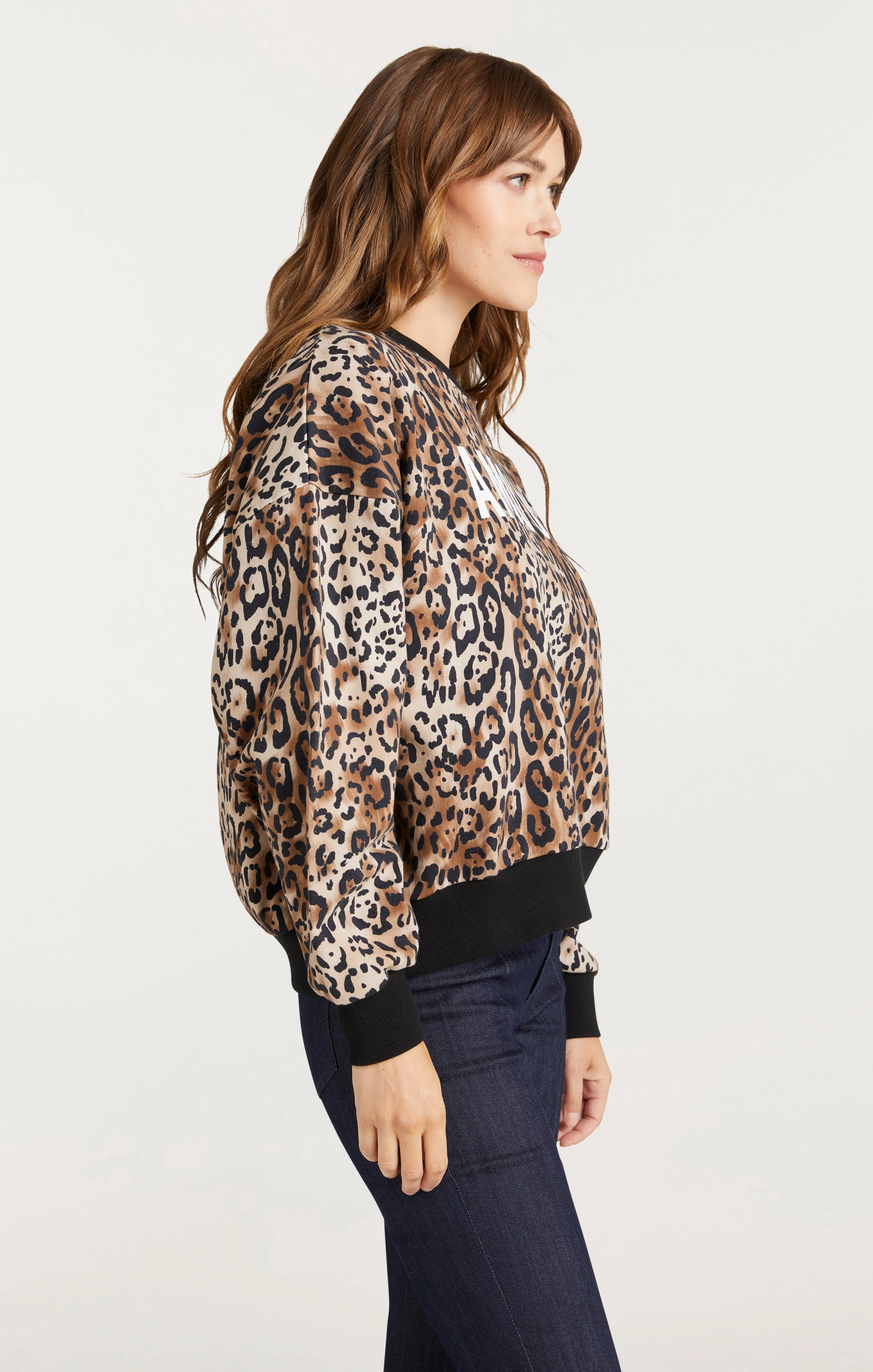 Leopard Amour Brandy Sweatshirt Pullover