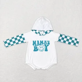 LR0541 baby clothes mamas boy hoodies  winter romper