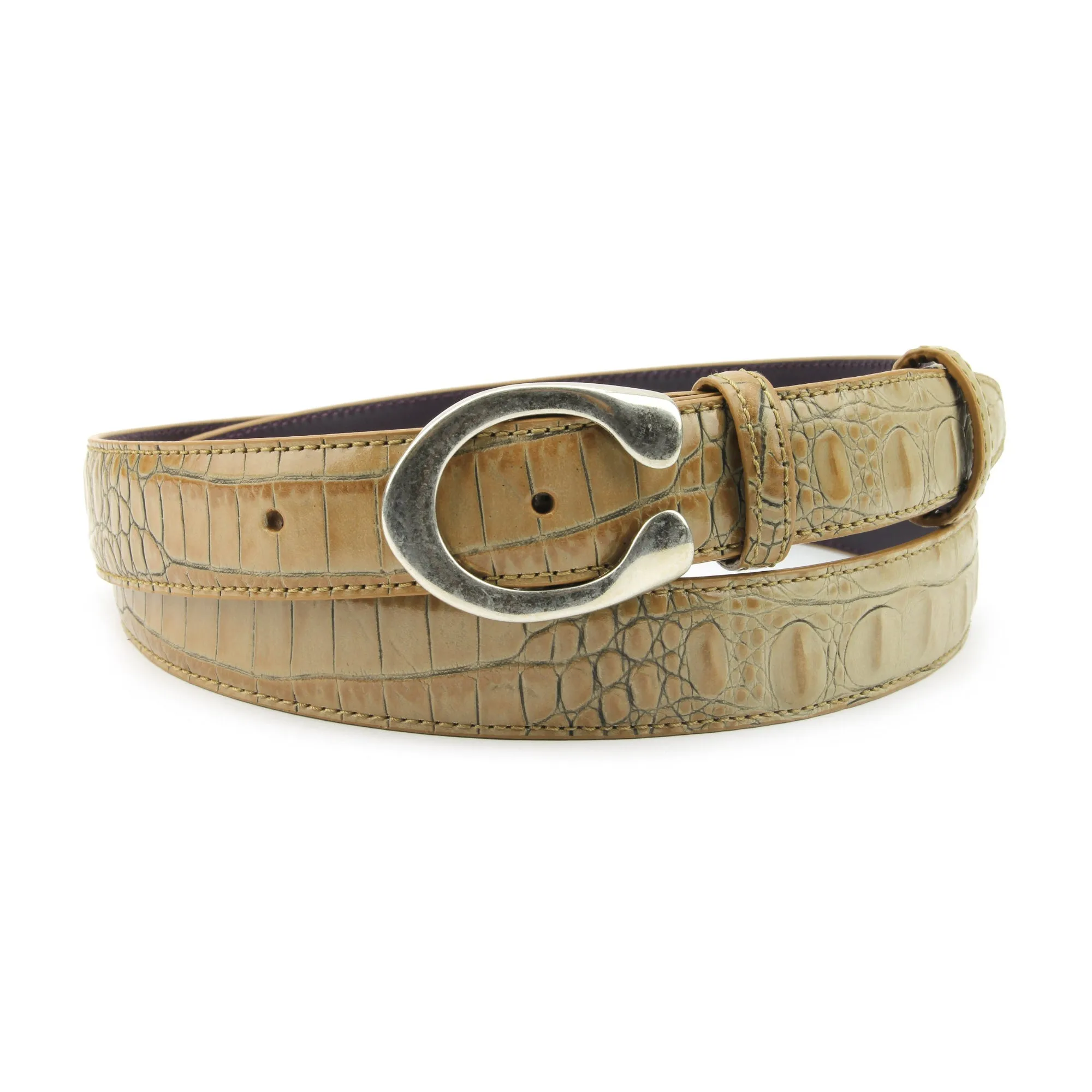 Magic Mushroom Mock Croc Narrow C Belt