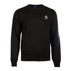 Men's Ballantrae Thistle Jumper  Black