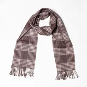 Men's Plaid Alpaca Scarf