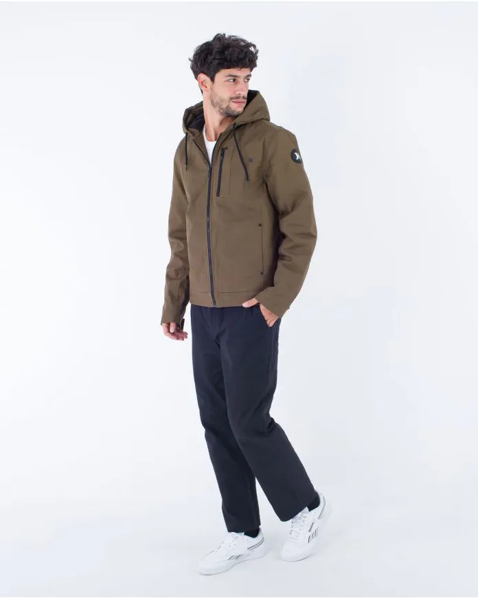 Milestone Fleece Jacket in Olive