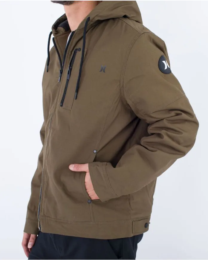 Milestone Fleece Jacket in Olive