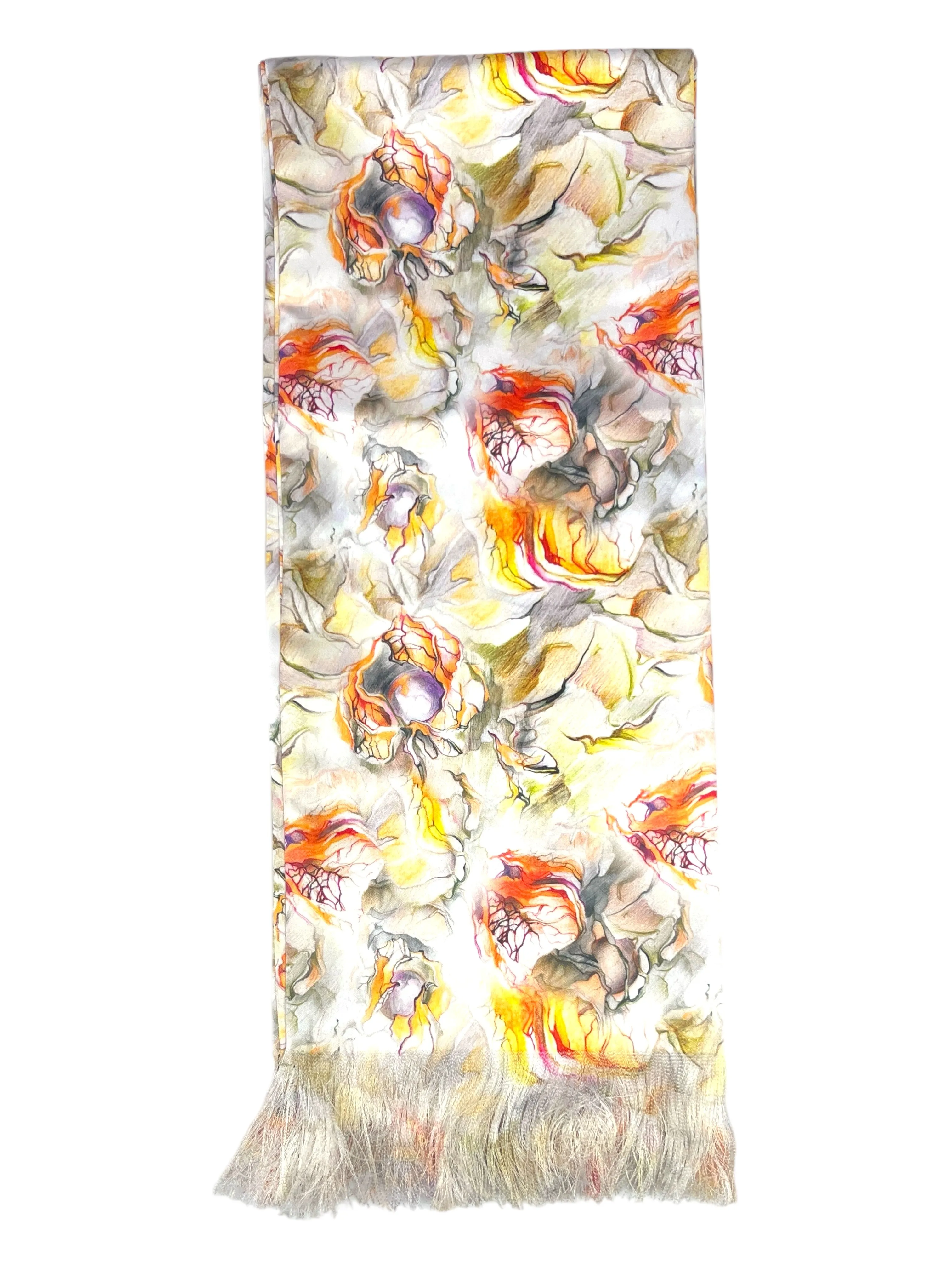 Multicolor Printed Man Scarf With Pocket Square Combo