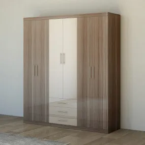 MW99 Modern 4 Door Wardrobe – Available In 2 Colours