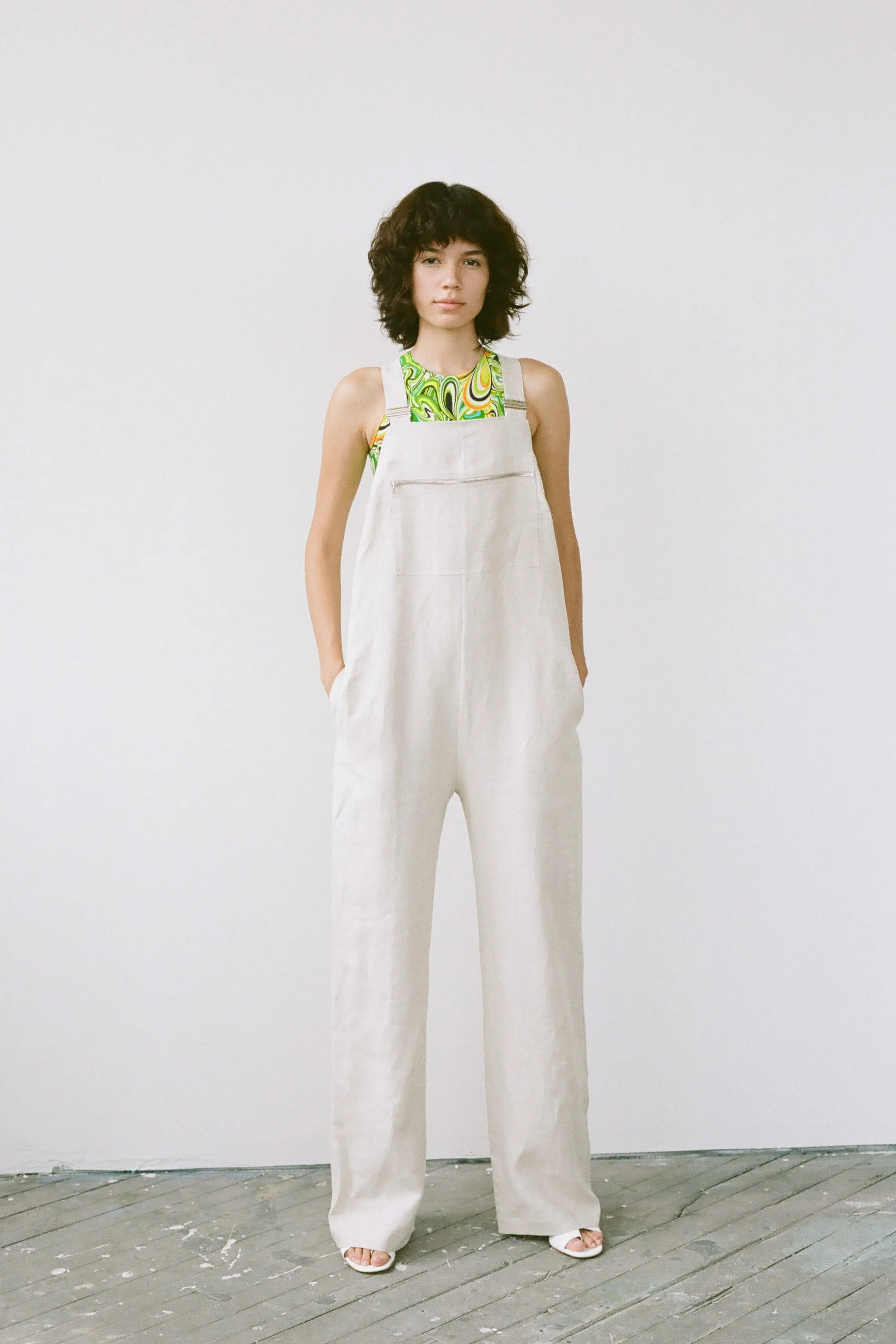 Overall jumpsuit - Flax Linen