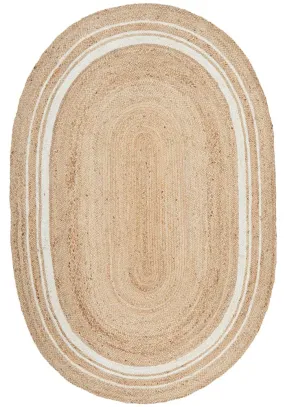 Palm Beach Natural Oval Rug