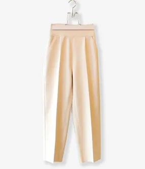 PHEENY/AMUNZEN HIGH WAIST TAPERED PANTS(IVORY)