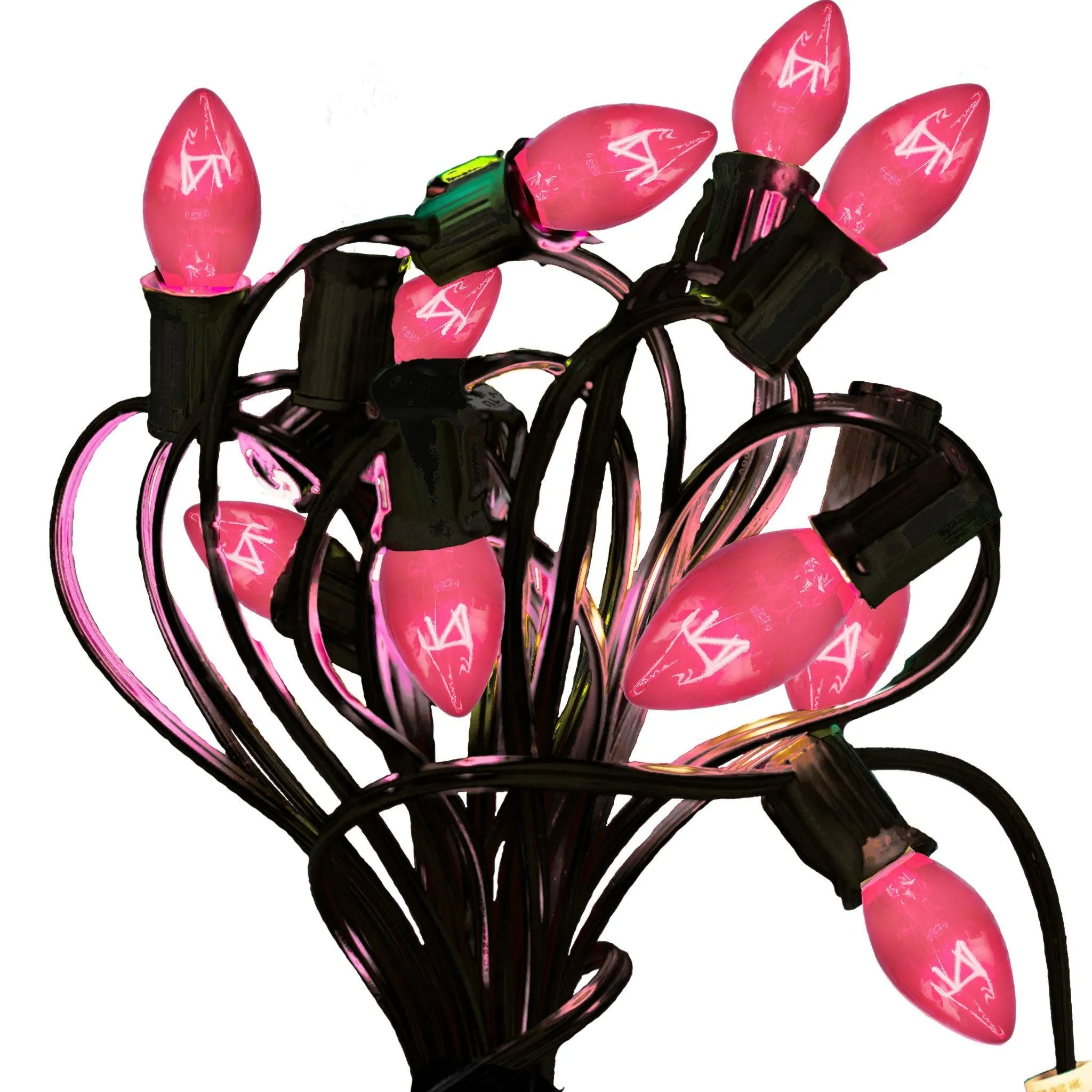 Pink Magnetic String Lights