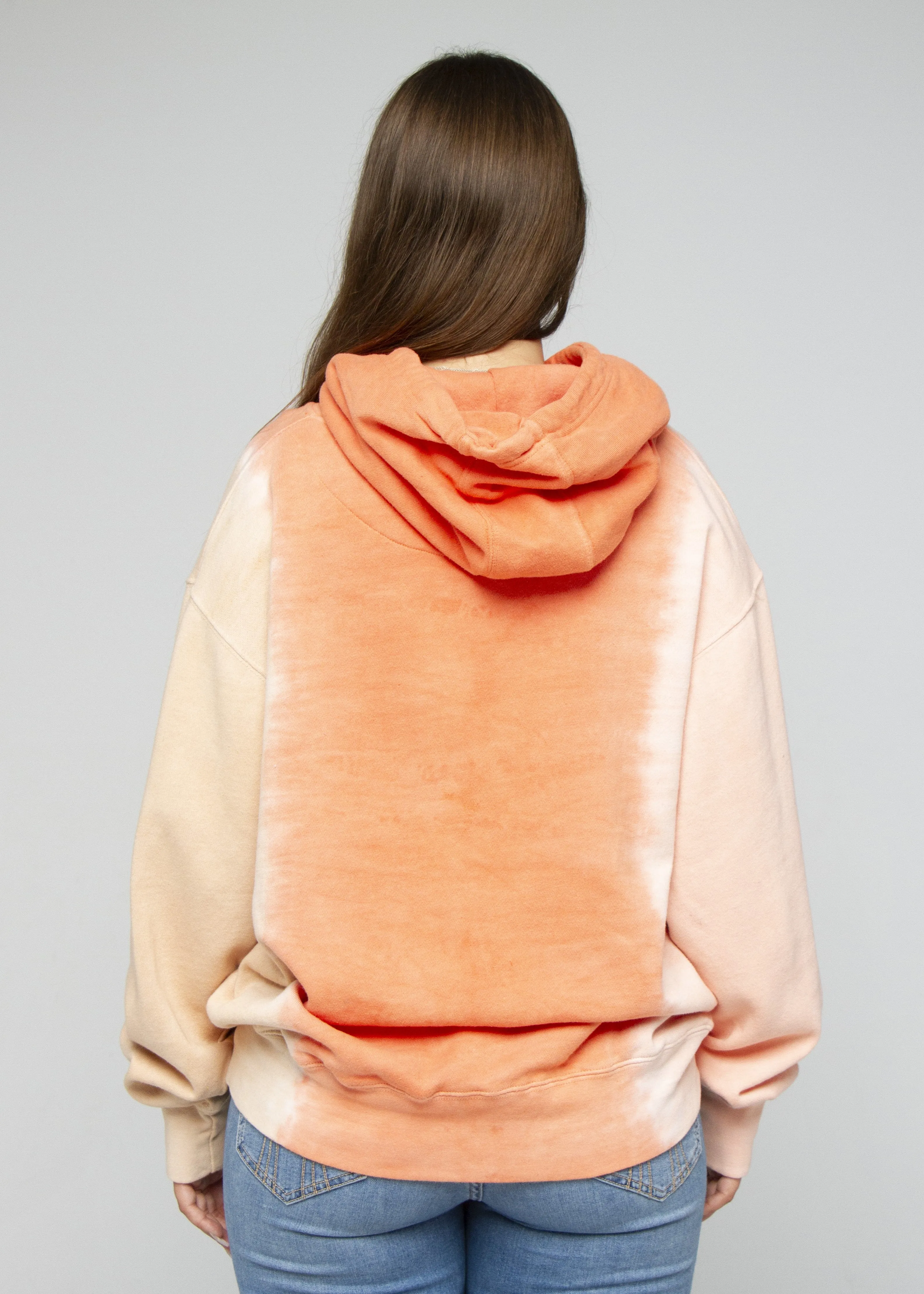 Pink / Orange Nude Dip Dye Hoodie