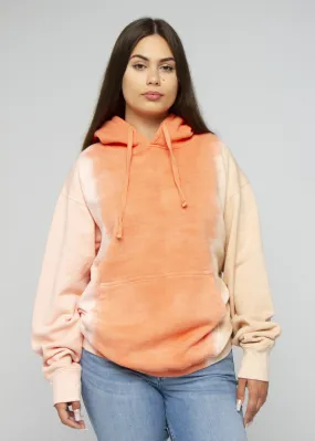 Pink / Orange Nude Dip Dye Hoodie