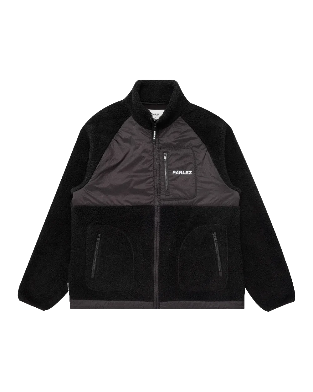 Piru Zip Fleece Jacket in Black