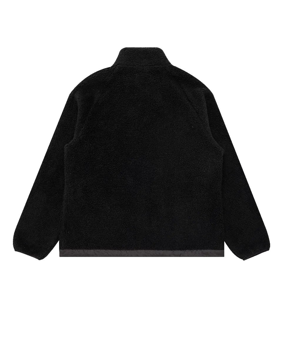 Piru Zip Fleece Jacket in Black