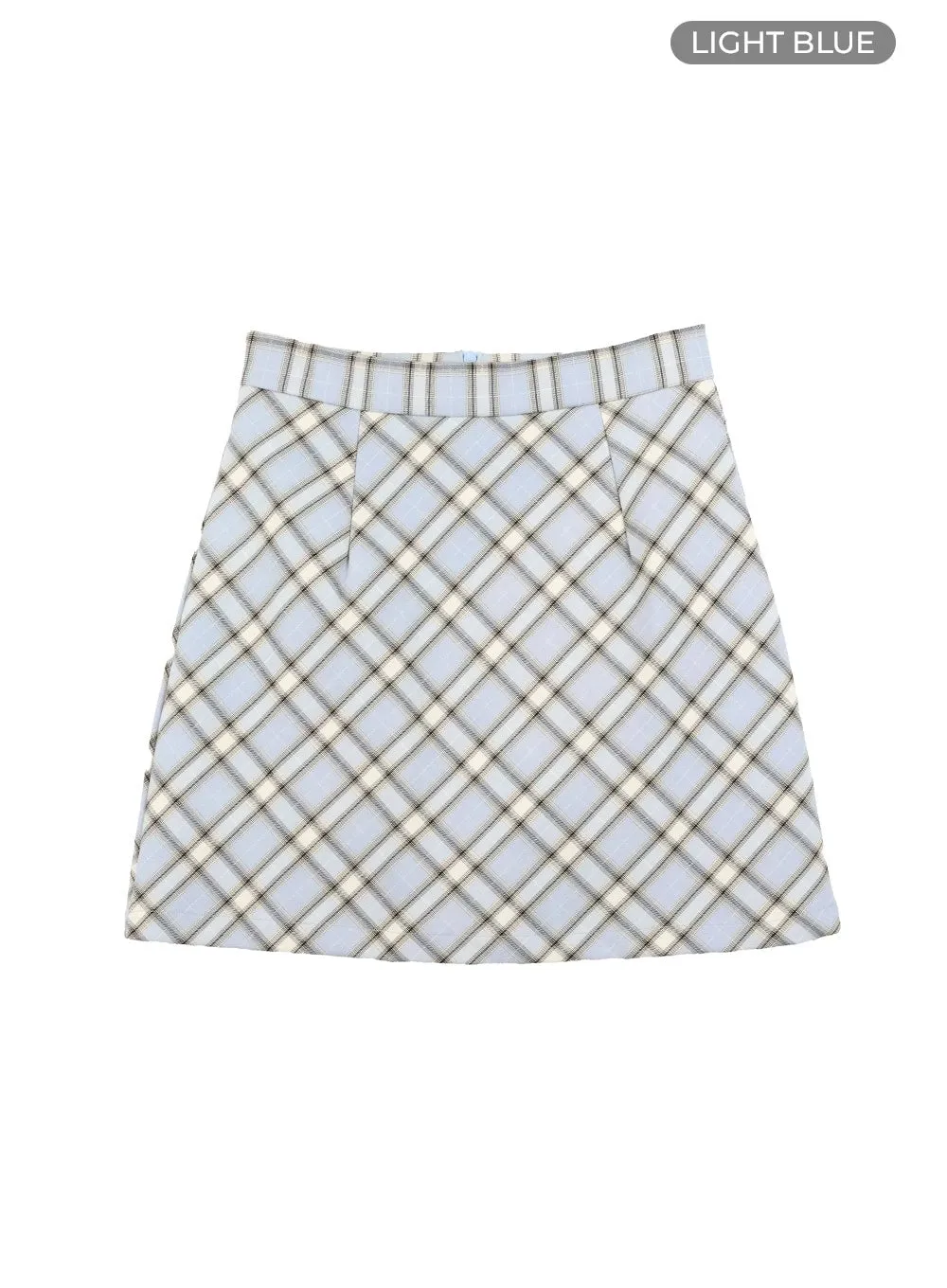 Plaid Mini Skirt OY413