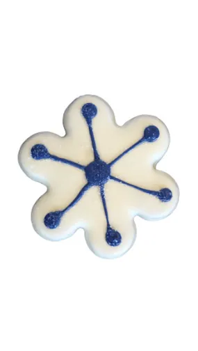 Preppy Puppy Treats: Hand Decorated Molasses (Snowflake)