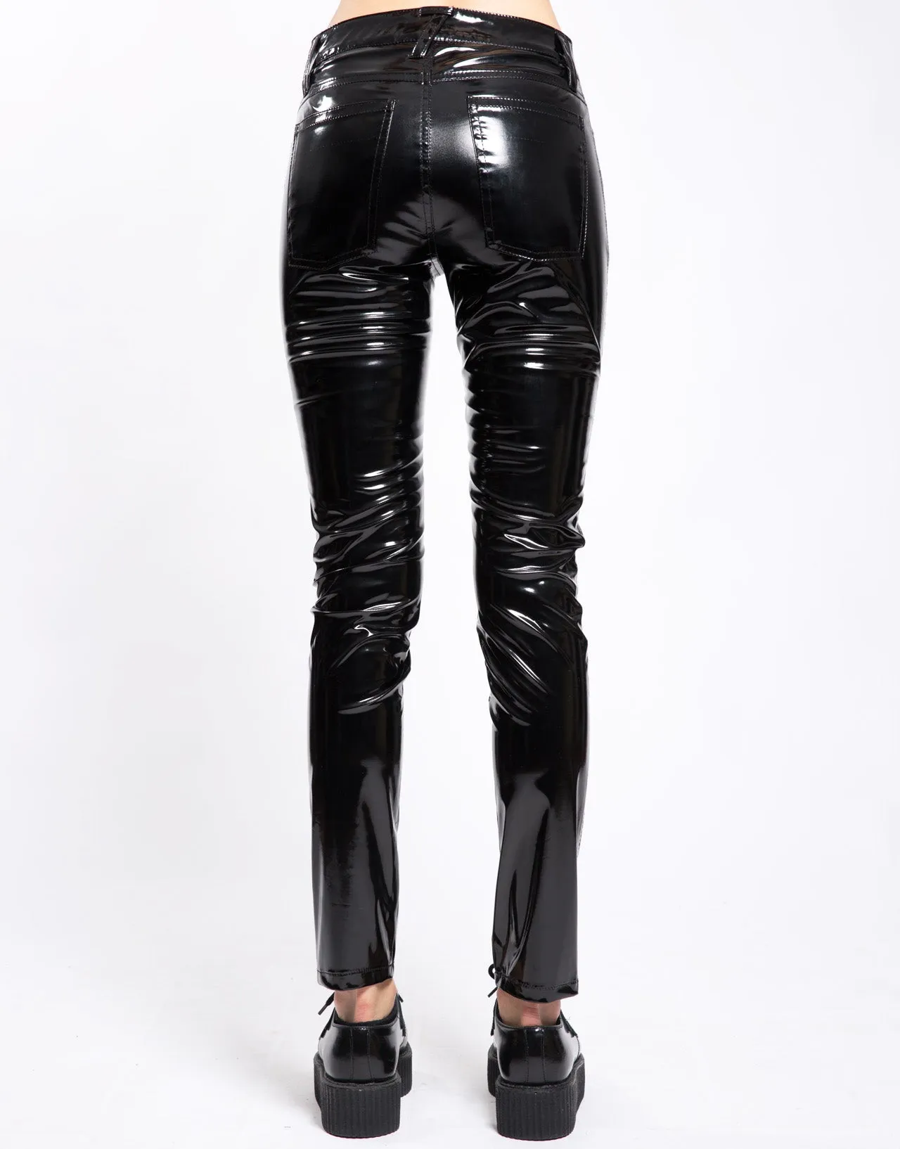 PVC VINYL HIGH WAIST PANT