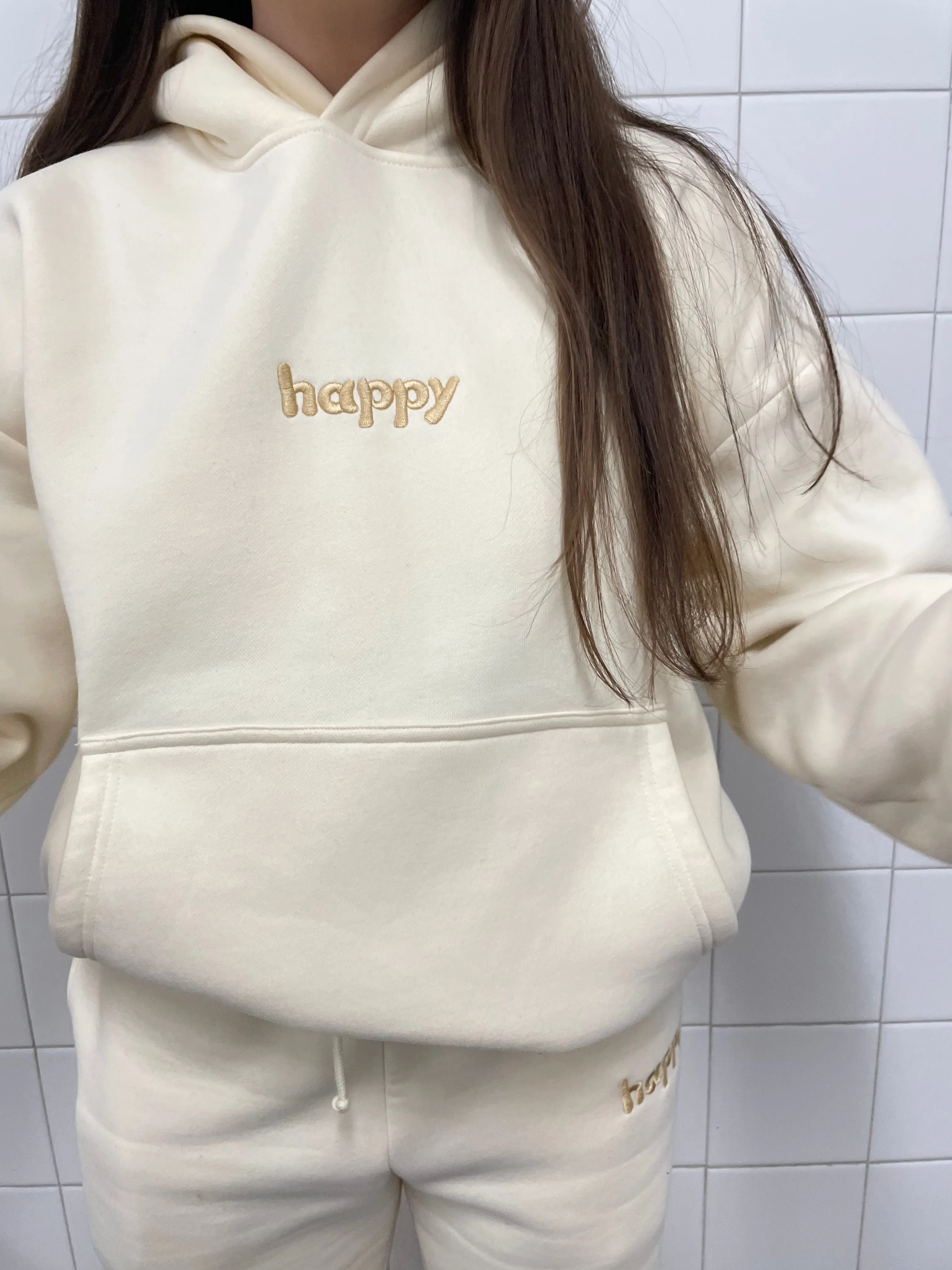 "happy" hoodie