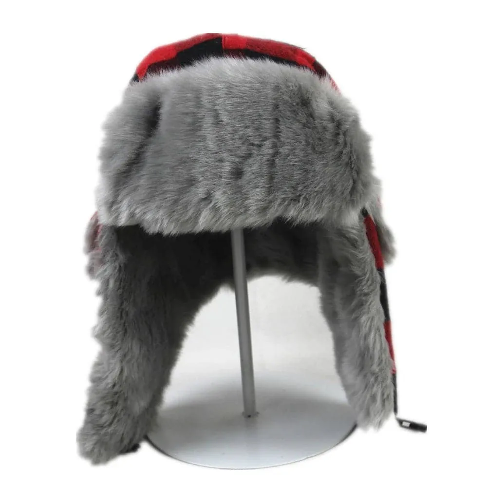 Red Plaid Winter Hats for Women - Keep Warm in Style!