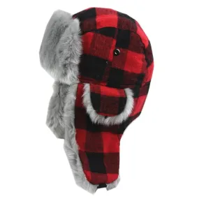 Red Plaid Winter Hats for Women - Keep Warm in Style!