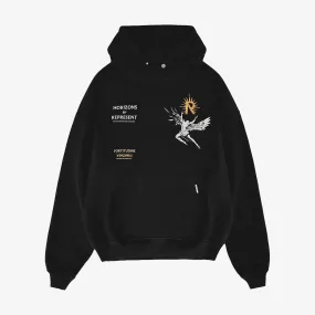 Represent | ICARUS HOODIE  { JET BLACK