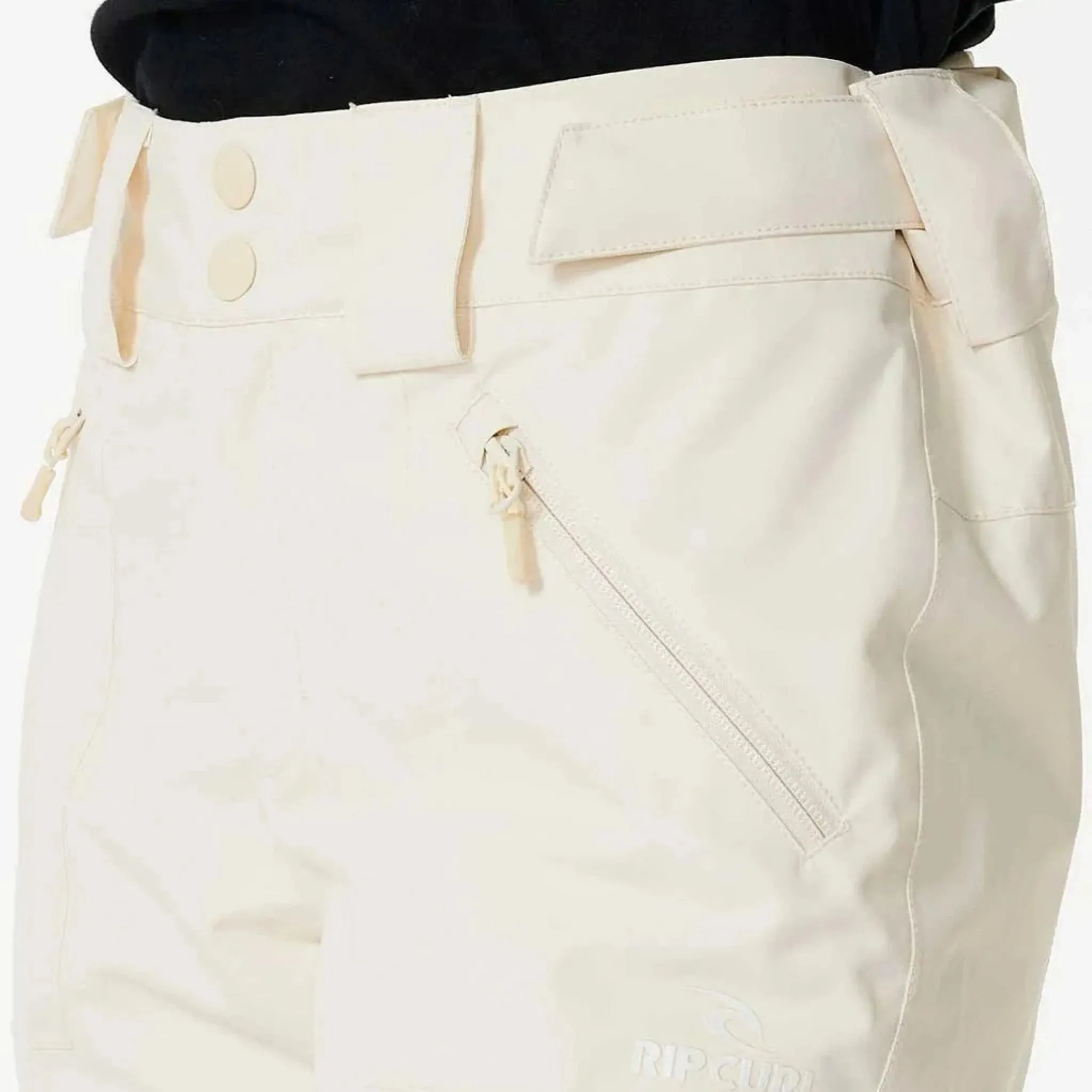 Rip Curl Rider High Waist Women's Snow Pants - Off White