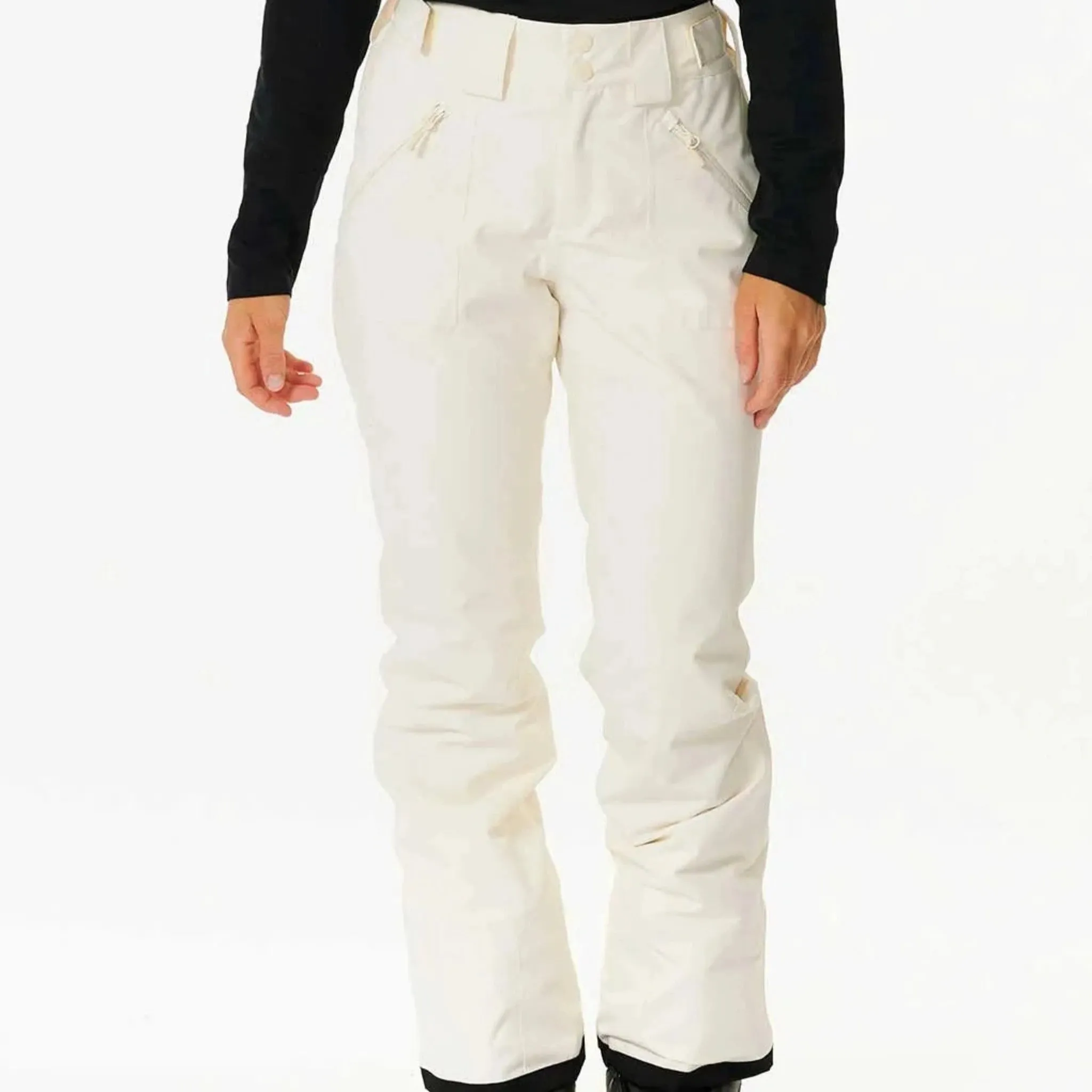 Rip Curl Rider High Waist Women's Snow Pants - Off White