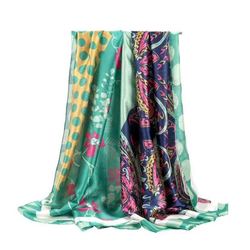 Silk Satin printed Scarf