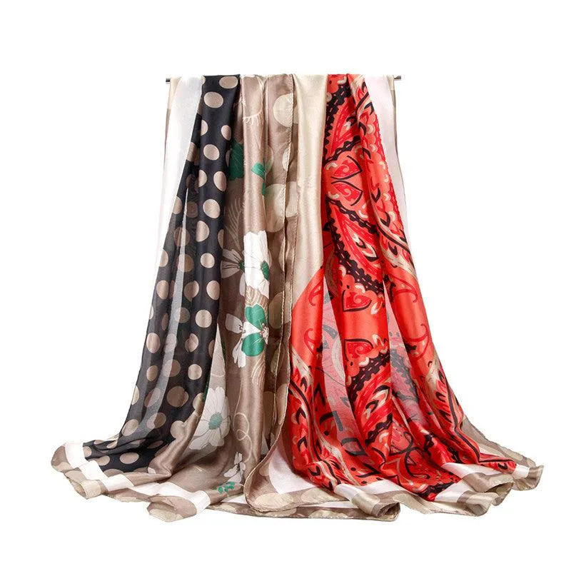 Silk Satin printed Scarf