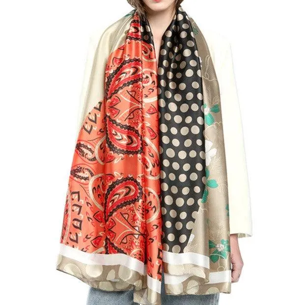 Silk Satin printed Scarf