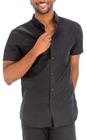 Sleek Black Button Down Shirt