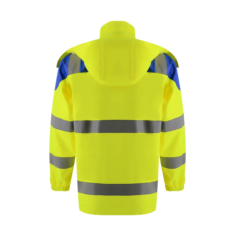 SMASYS 4-in-1 Safety Jackets for Men Fleece Lining Windbreaker High Vis Winter Coat