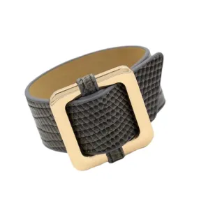 Square Lock Bracelet -Gray