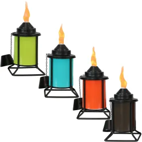 Sunnydaze Multi-Color Outdoor Tabletop Metal Torches